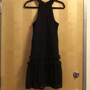 Bebe Black Ruffle Dress